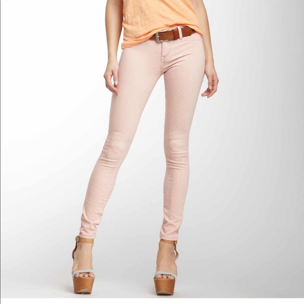 BLANKNYC Polka Dot Skinny Jeans